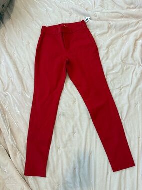 Old Navy Pixie High-Rise Leggings in Bright Red